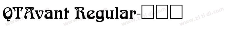 QTAvant Regular字体转换